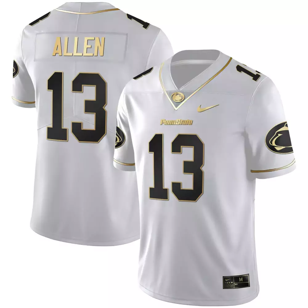 kaytron allen black limited mens penn state nittany lions black limited gold vapor jersey all stitched