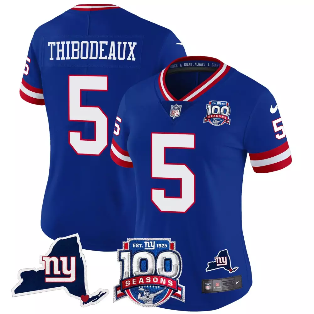 kayvon thibodeaux royal white mens new york giants split vapor jersey all stitched