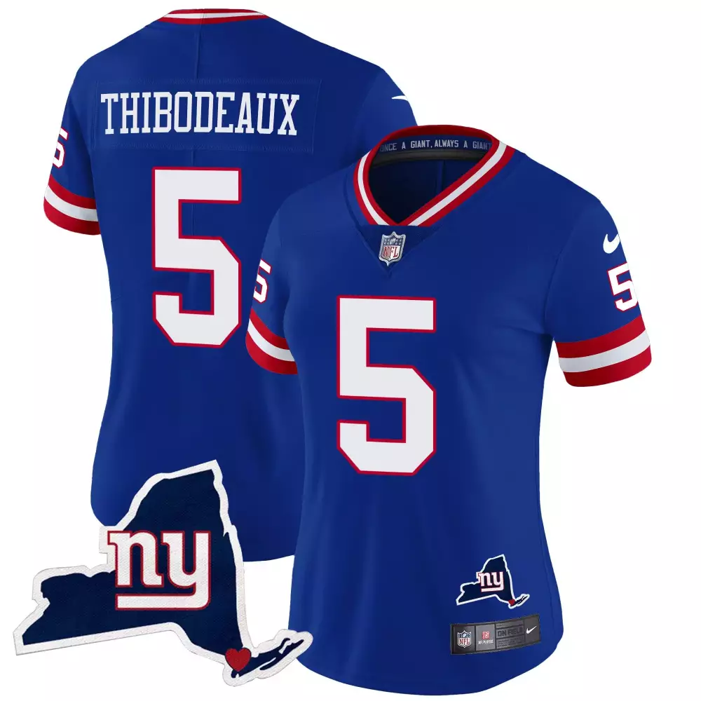 kayvon thibodeaux royal white mens new york giants split vapor jersey all stitched