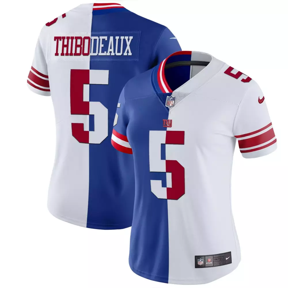 kayvon thibodeaux split womens new york giants vapor gold jersey all stitched