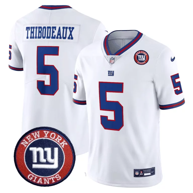 kayvon thibodeaux white mens new york giants american style vapor limited jersey all stitched