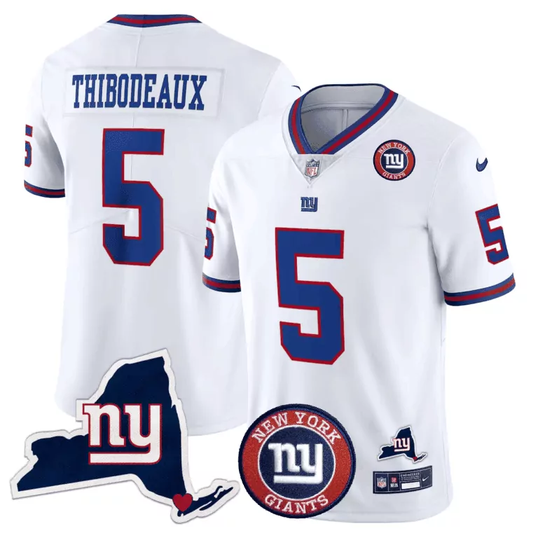 kayvon thibodeaux white mens new york giants american style vapor limited jersey all stitched