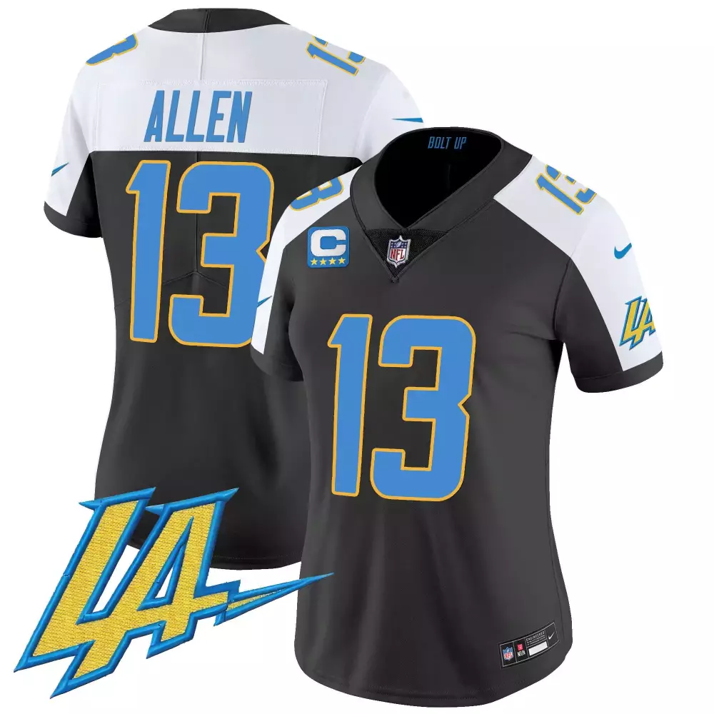 keenan allen black alternate mens los angeles chargers vapor limited jersey v2 all stitched