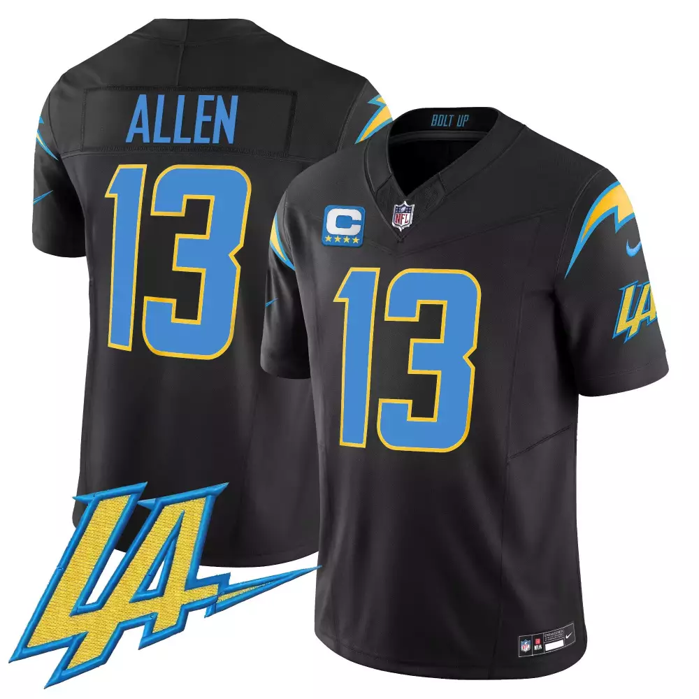 keenan allen black alternate mens los angeles chargers vapor limited jersey v2 all stitched