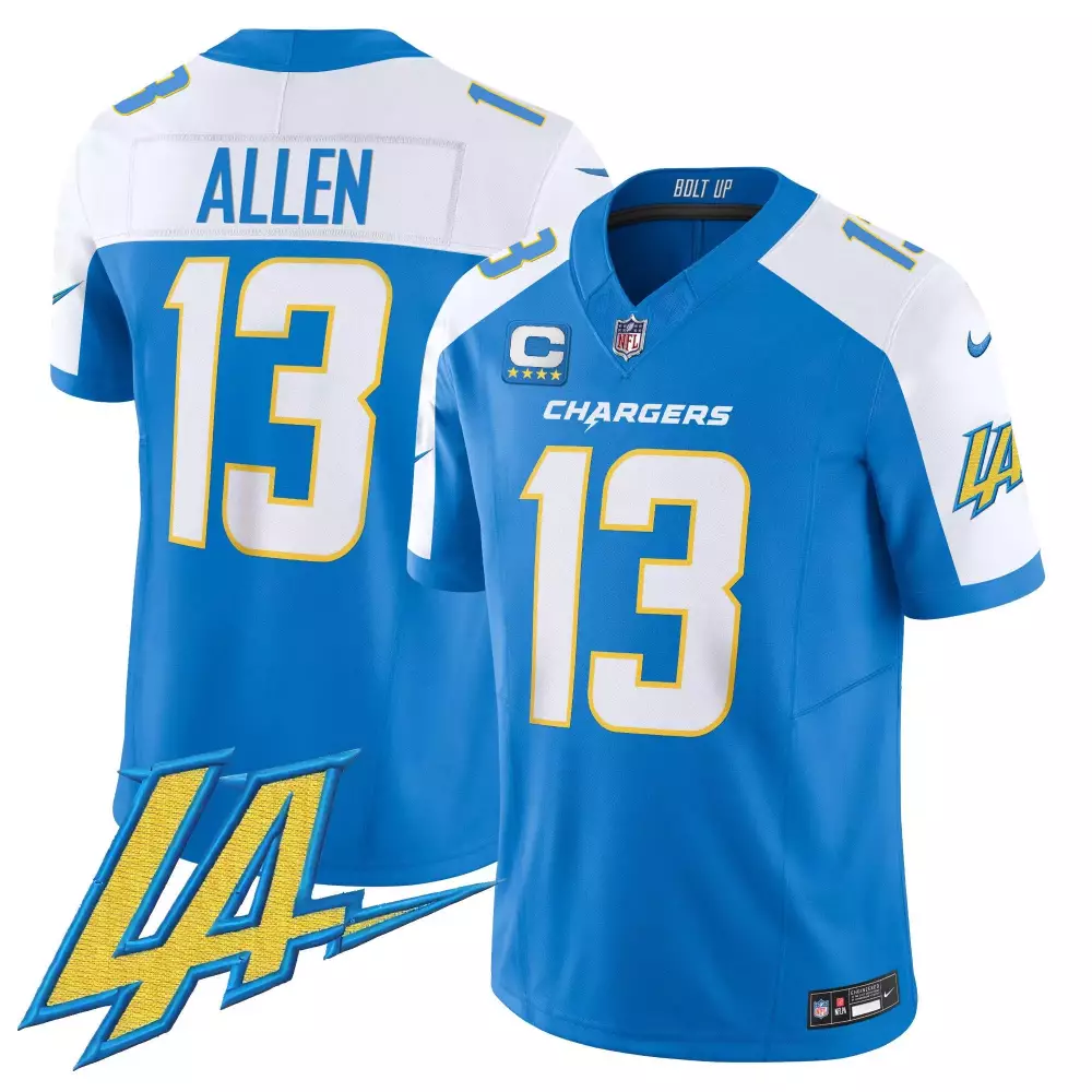 keenan allen black alternate mens los angeles chargers vapor limited jersey v2 all stitched