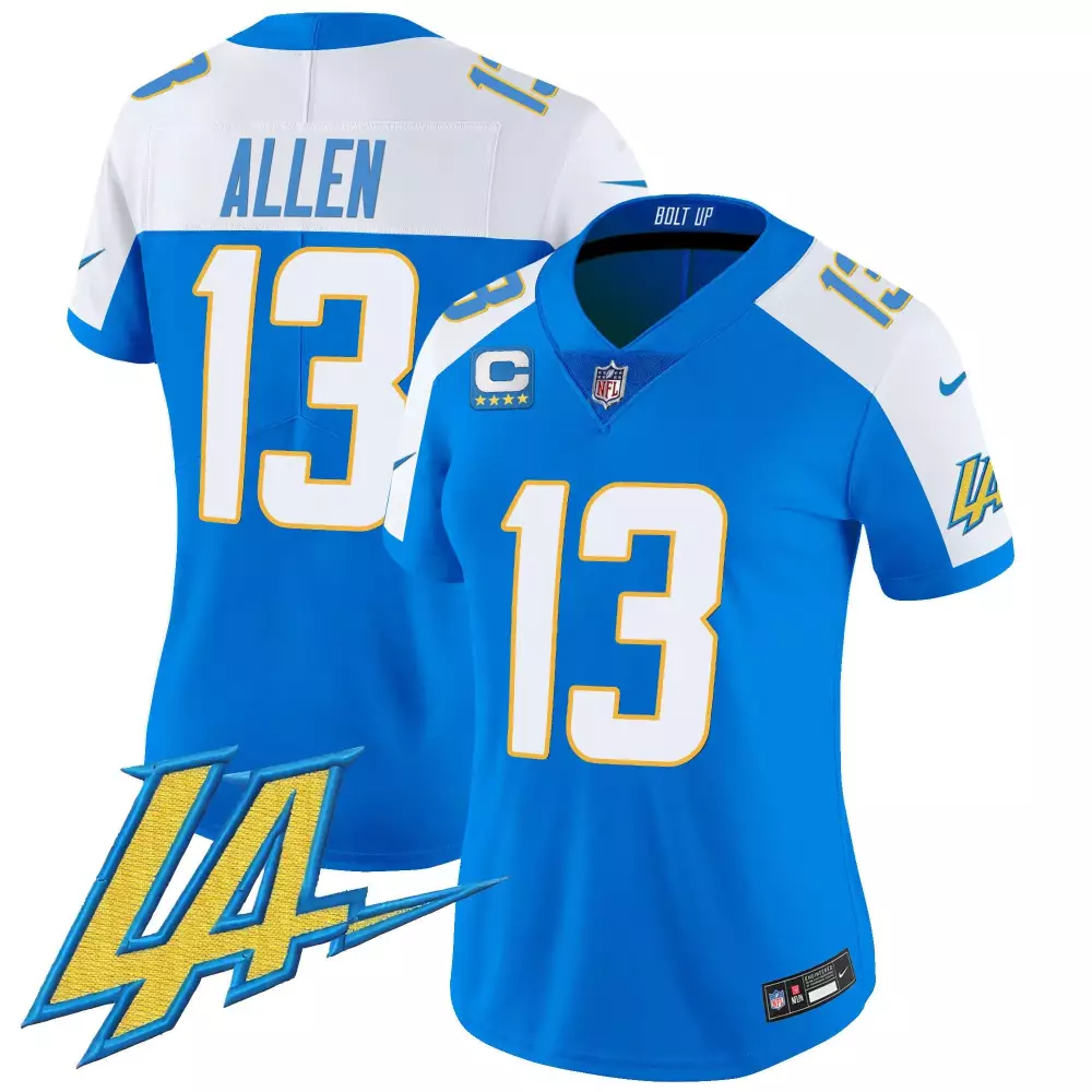 keenan allen blue alternate womens los angeles chargers vapor limited jersey v2 all stitched
