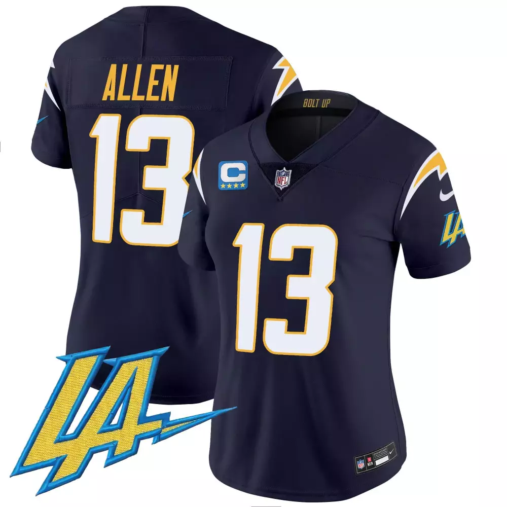 keenan allen blue alternate womens los angeles chargers vapor limited jersey v2 all stitched