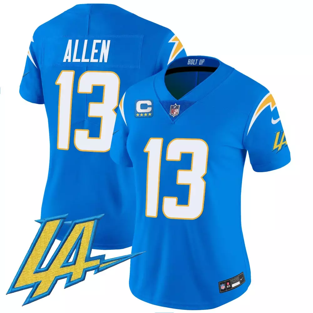 keenan allen blue alternate womens los angeles chargers vapor limited jersey v2 all stitched