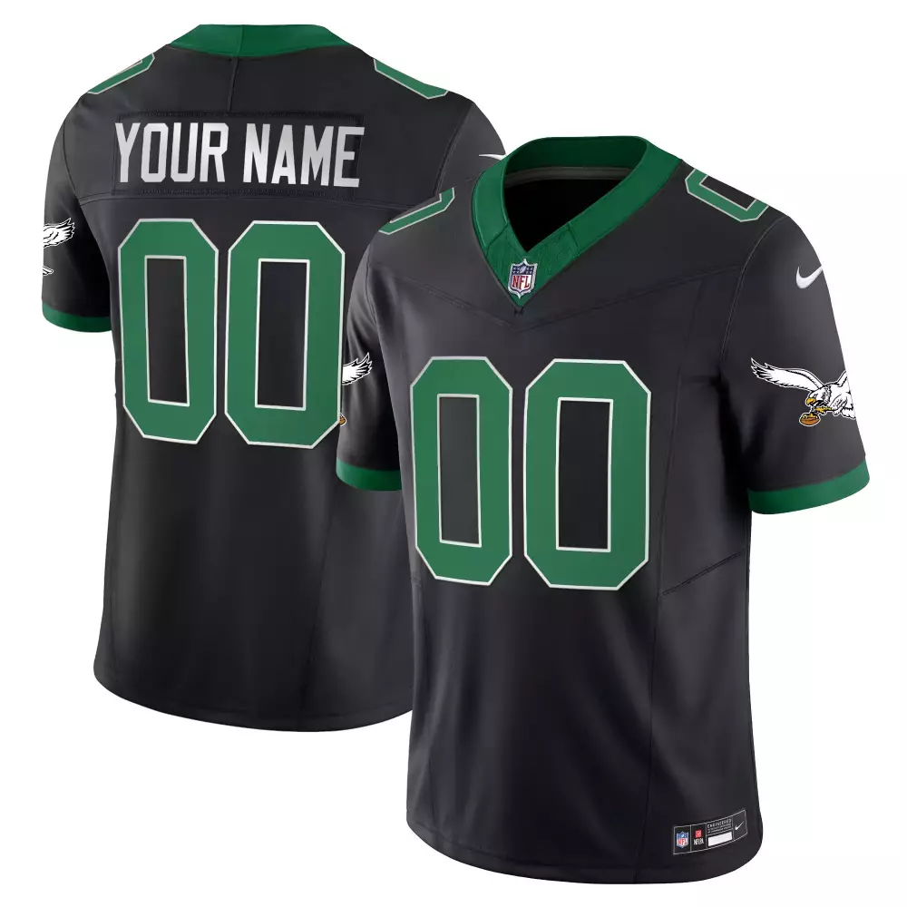kelly black men philadelphia eagles throwback kelly vapor limited custom jersey all stitched