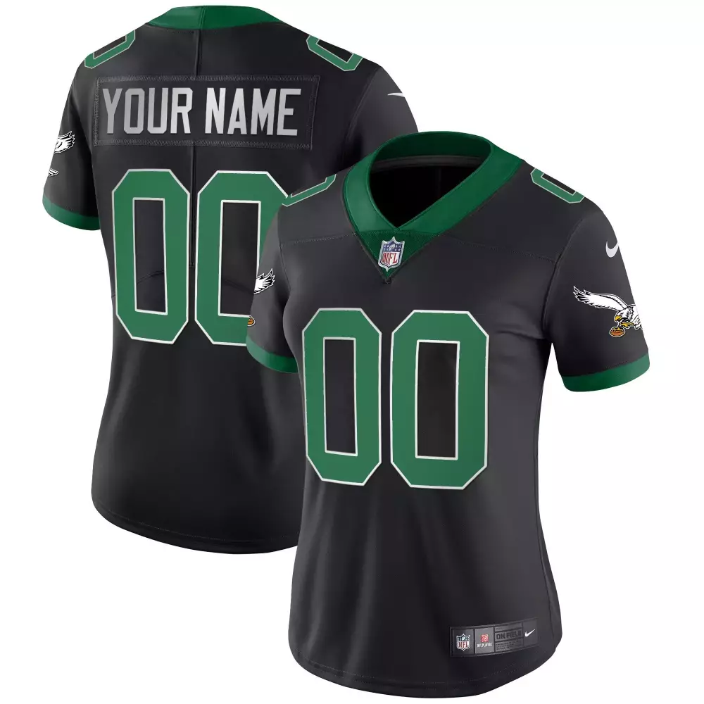 kelly black men philadelphia eagles throwback kelly vapor limited custom jersey all stitched