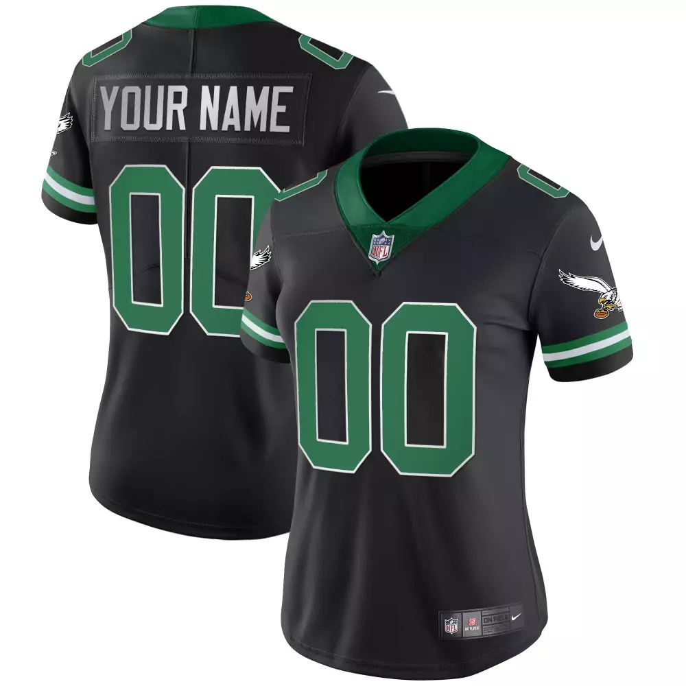 kelly black men philadelphia eagles throwback kelly vapor limited custom jersey all stitched