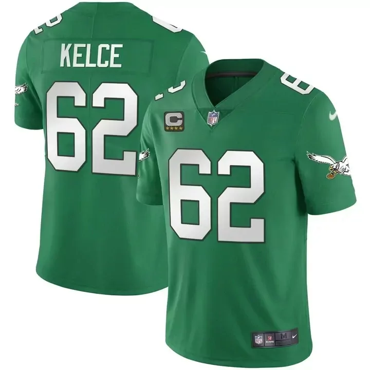 kelly green men jalen hurts philadelphia eagles vapor fuse limited jersey collection all stitched