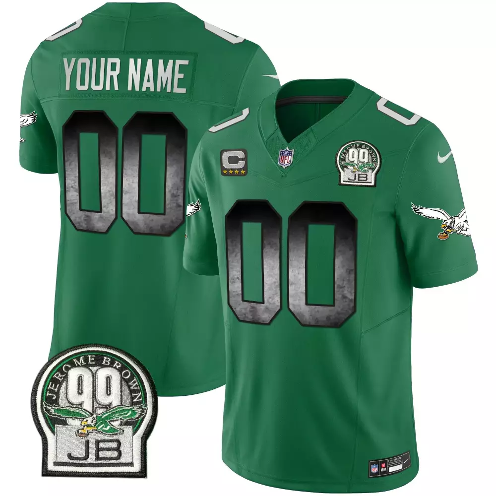 kelly green men jalen hurts philadelphia eagles vapor fuse limited jersey collection all stitched