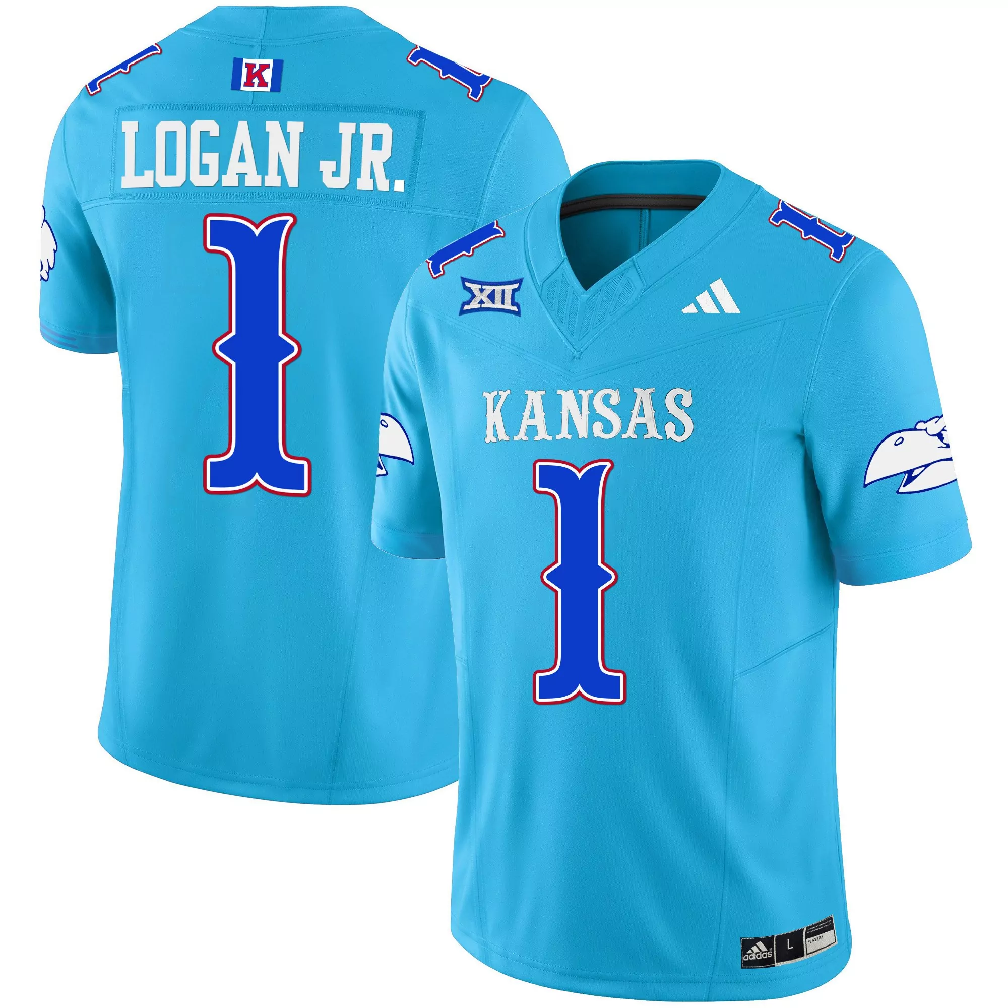 kenny logan jr old ku mens kansas jayhawks blackhawk vapor limited jersey all stitched