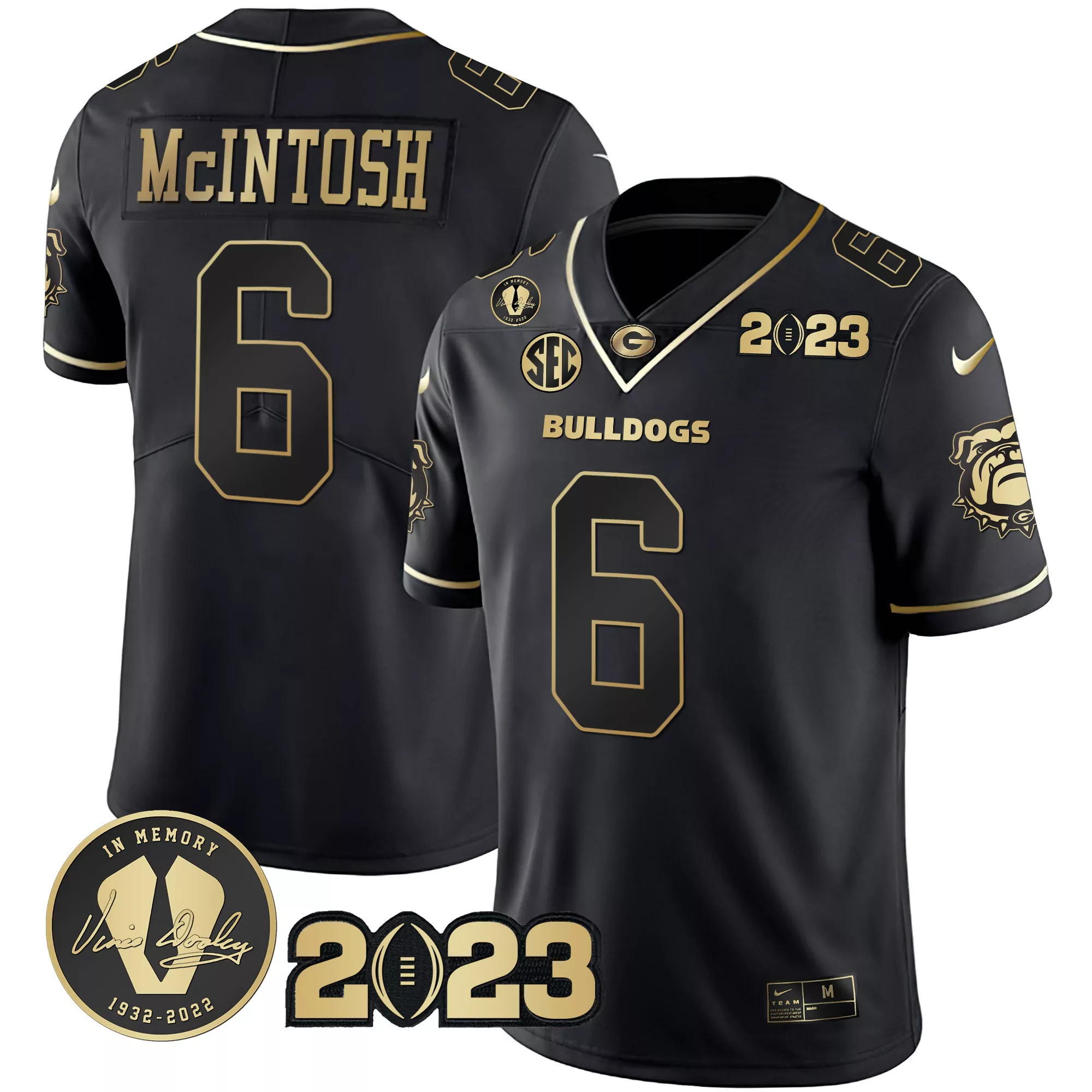 kenny mcintosh alternate womens georgia bulldogs 2023 vapor jersey georgia map all stitched
