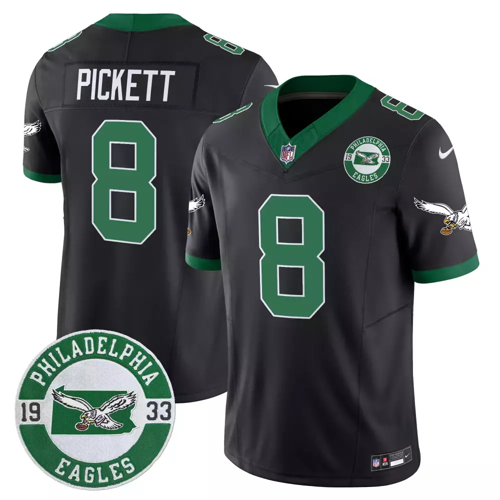 Kenny Pickett Eagles 2024 Black Vapor Limited Jersey | Men's All Stitched | Fan Gear for Men, Women & Youth