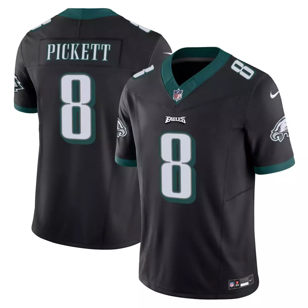 Kenny Pickett Eagles 2024 NFC East Champions Black Vapor Limited Jersey | Men's All Stitched | Game Day Outfit for Men, Women & Youth