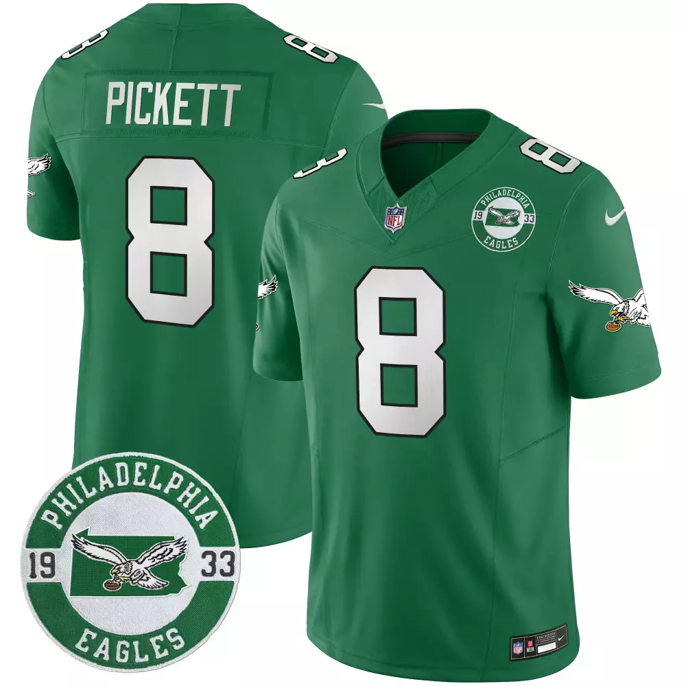 kenny pickett kelly alternate womens philadelphia eagles kelly green vapor limited jersey v2 all stitched
