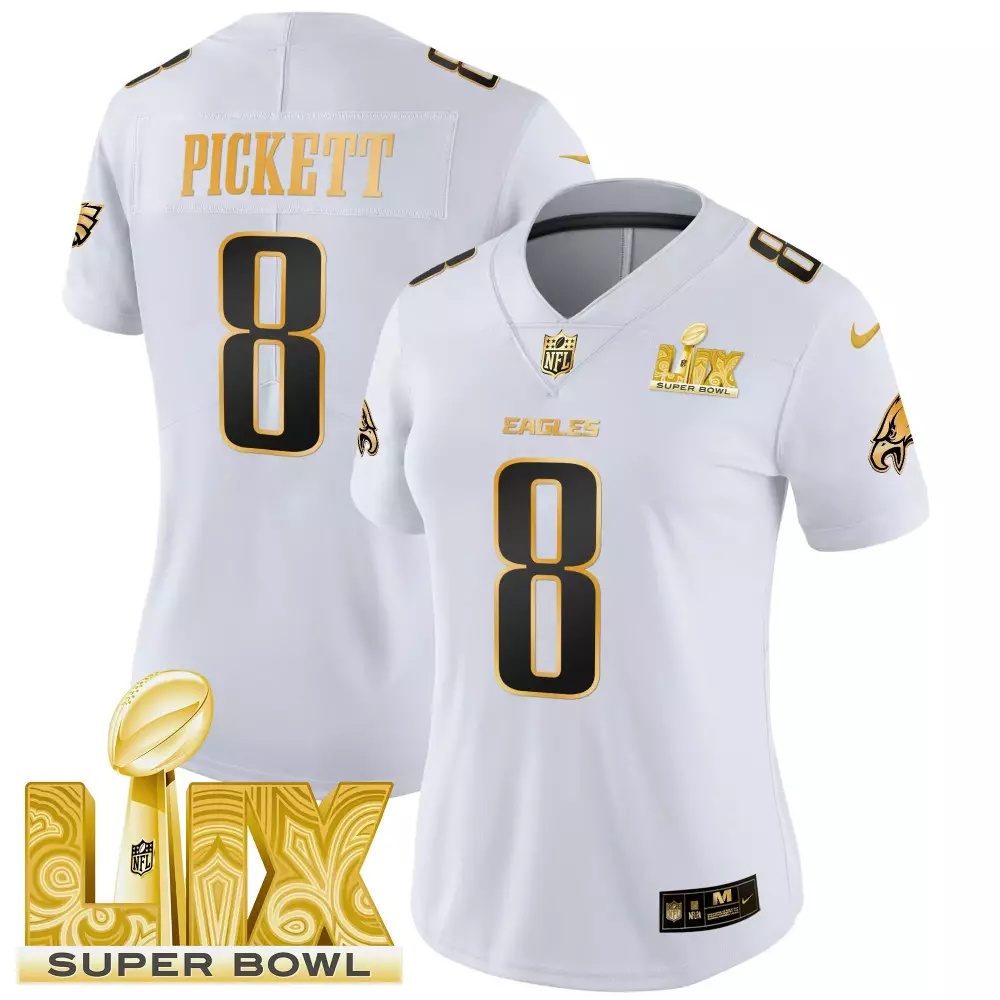 Kenny Pickett Eagles Women's NFC East Champions Gold Vapor Jersey | Limited Edition Stitched Fan Gear | For Men, Women & Youth