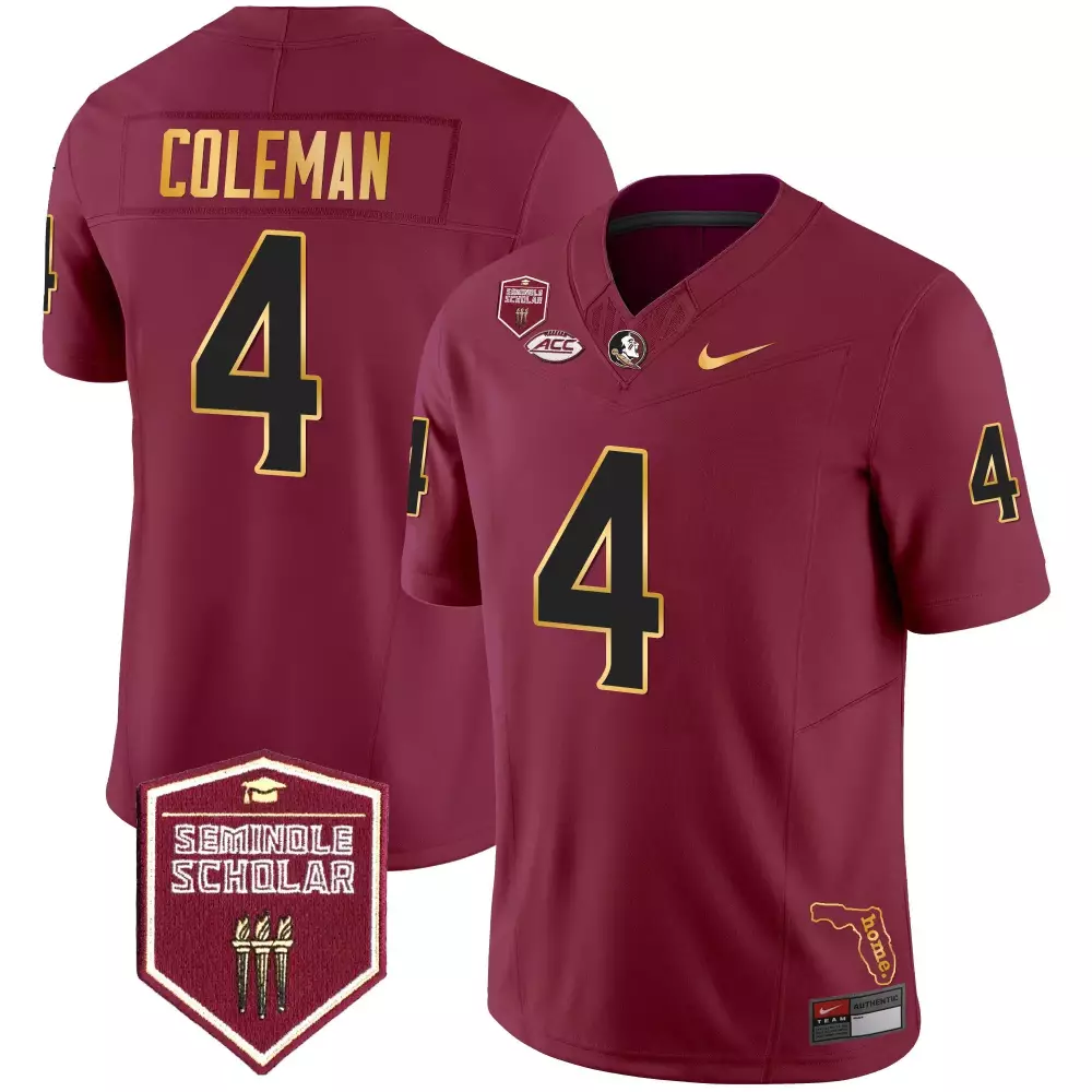 keon coleman garnet alternate womens florida state seminoles vapor limited jersey all stitched