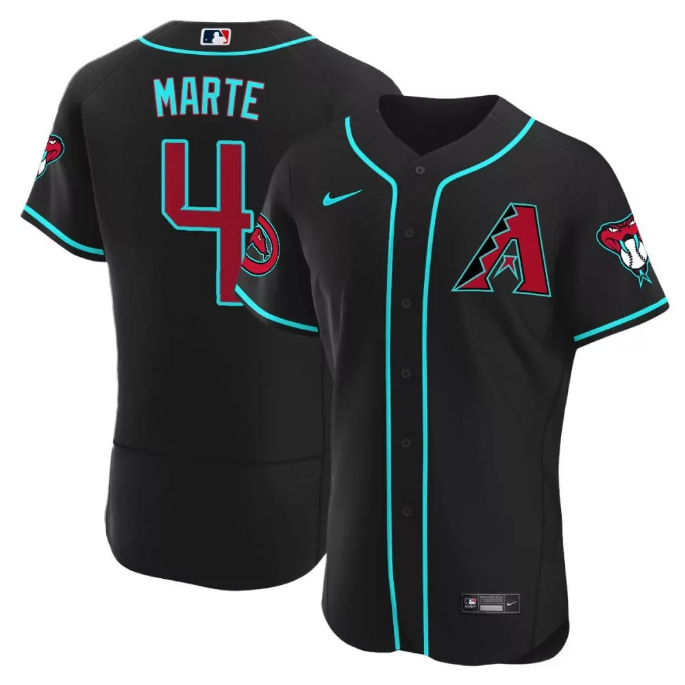 ketel marte black alternate mens arizona diamondbacks 2024 flex base jersey all stitched
