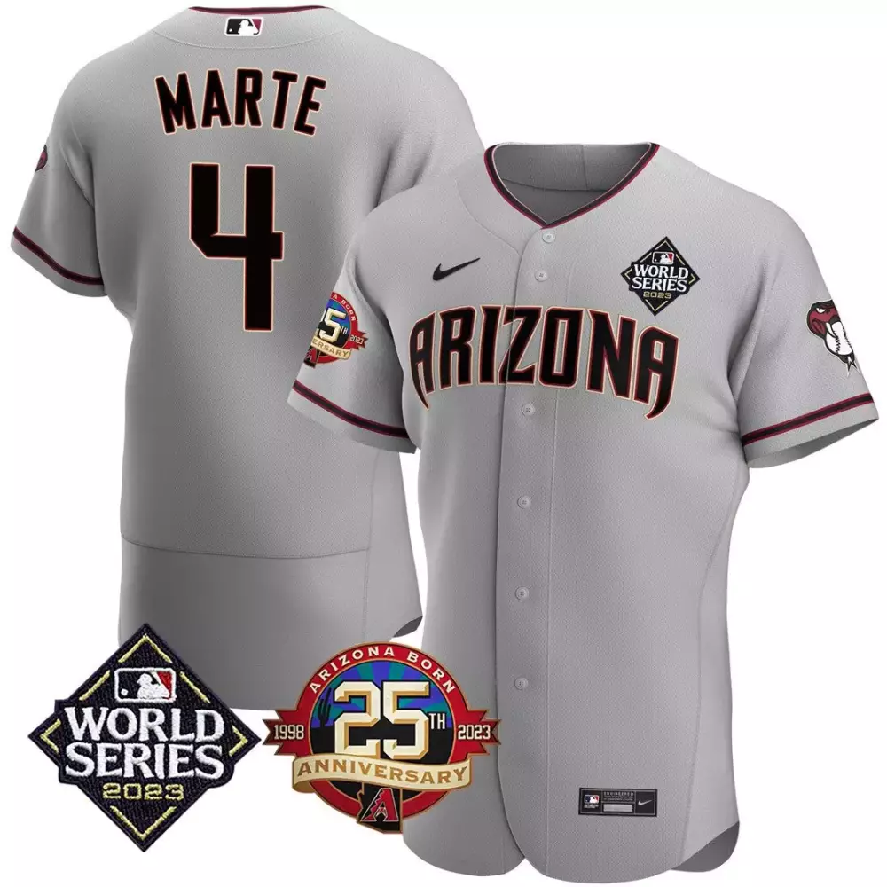 ketel marte gray road mens arizona diamondbacks 2024 flex base jersey all stitched