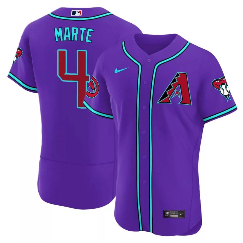 ketel marte purple mens arizona diamondbacks 2024 flex base jersey v2 all stitched