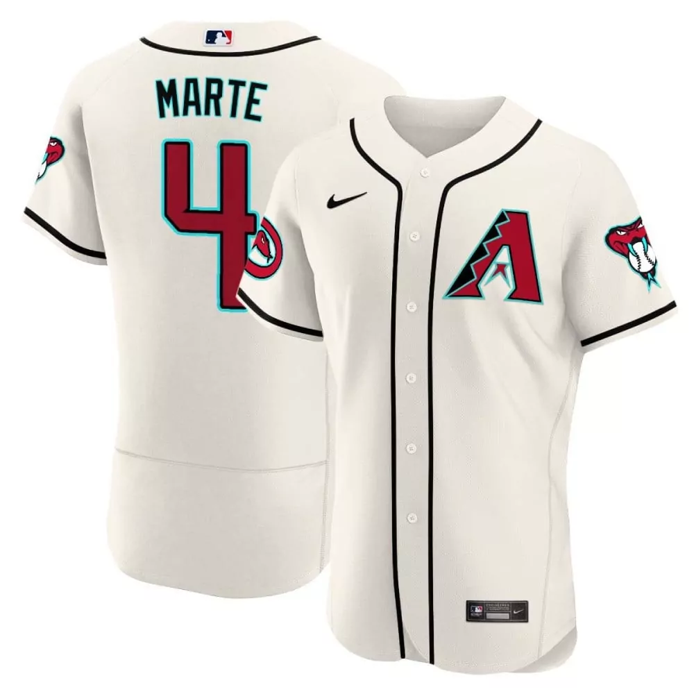ketel marte white gold mens arizona diamondbacks 2023 world series flex base gold jersey all stitched