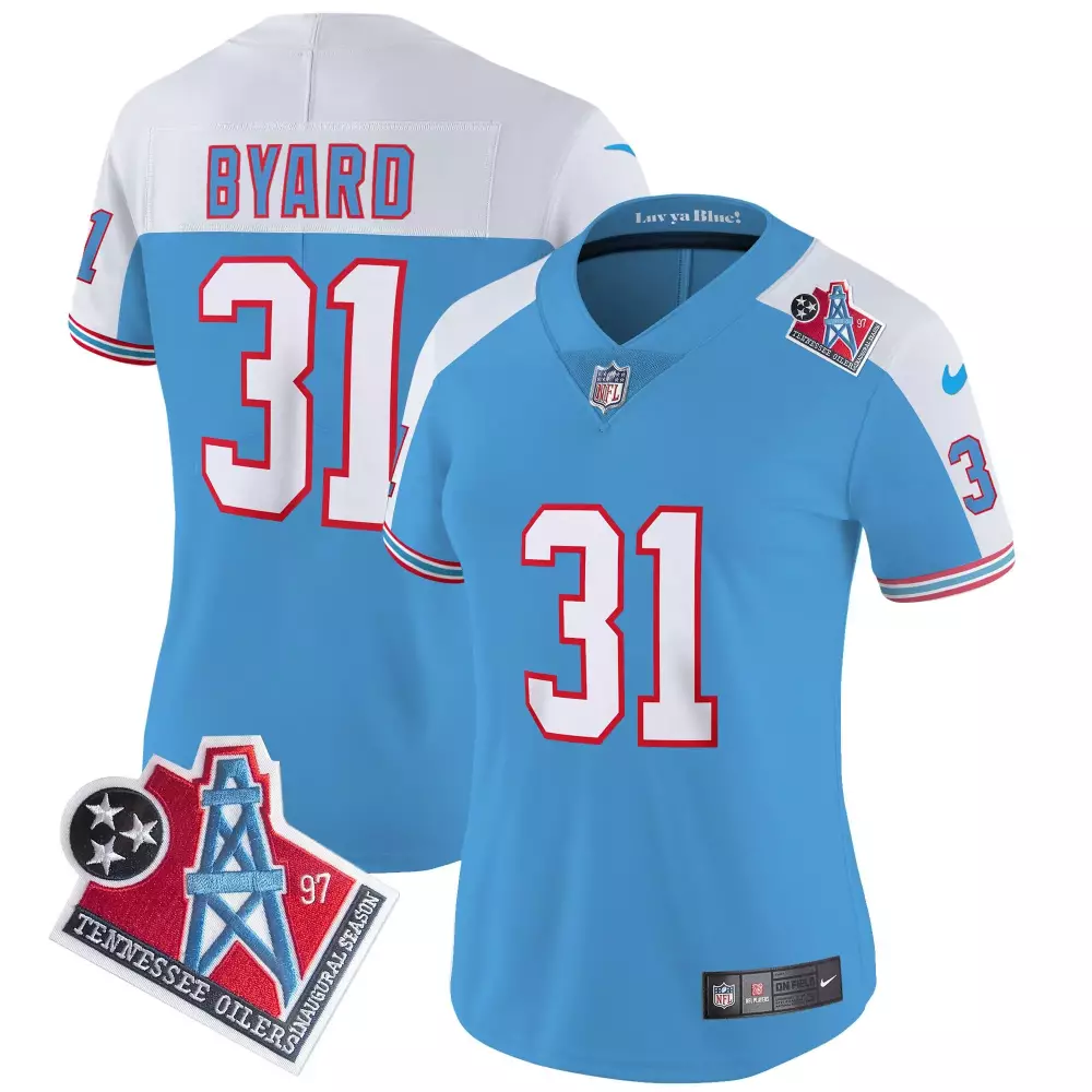 kevin byard alternate womens tennessee titans 1997 throwback limited vapor jersey all stitched