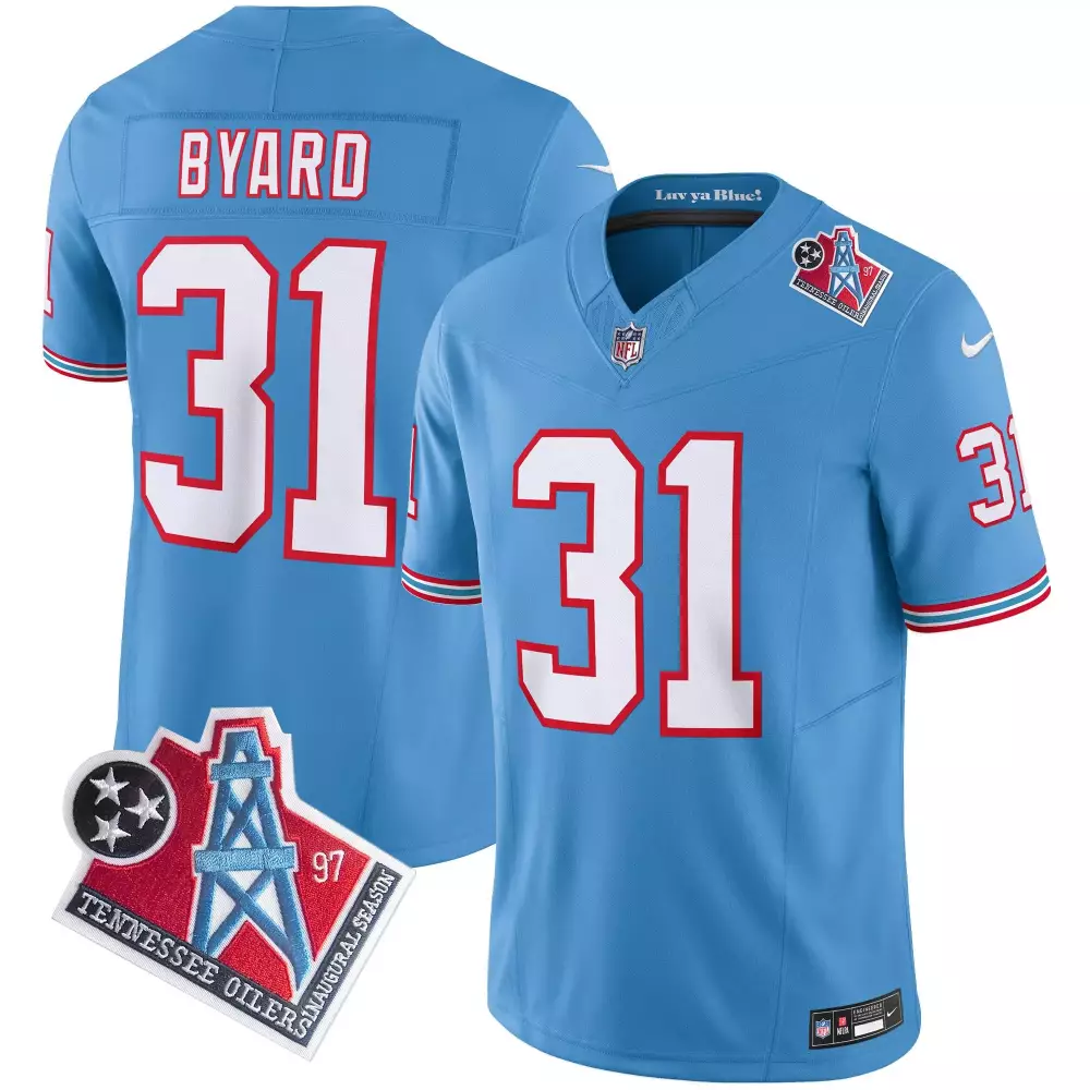 kevin byard blue sleeves womens tennessee titans throwback limited vapor jersey all stitched