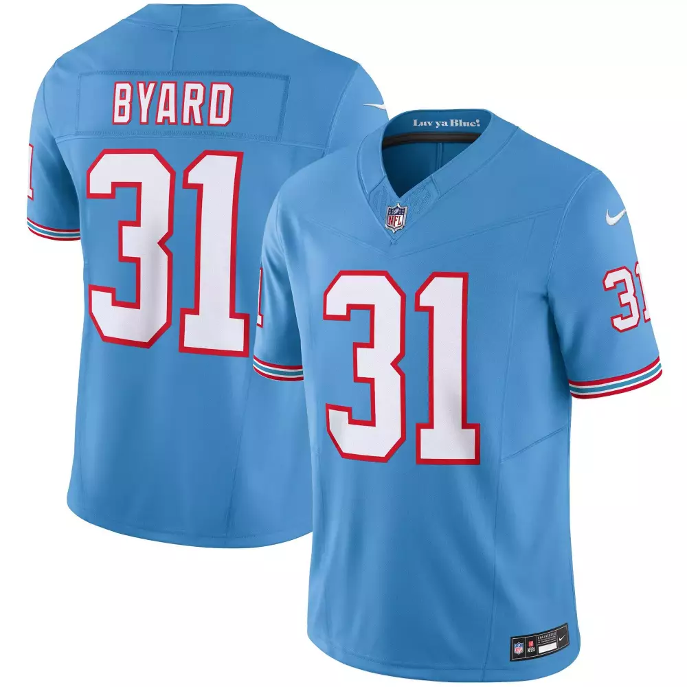 kevin byard blue sleeves womens tennessee titans throwback limited vapor jersey all stitched