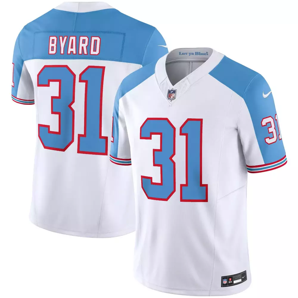 kevin byard light blue womens tennessee titans throwback limited vapor jersey all stitched