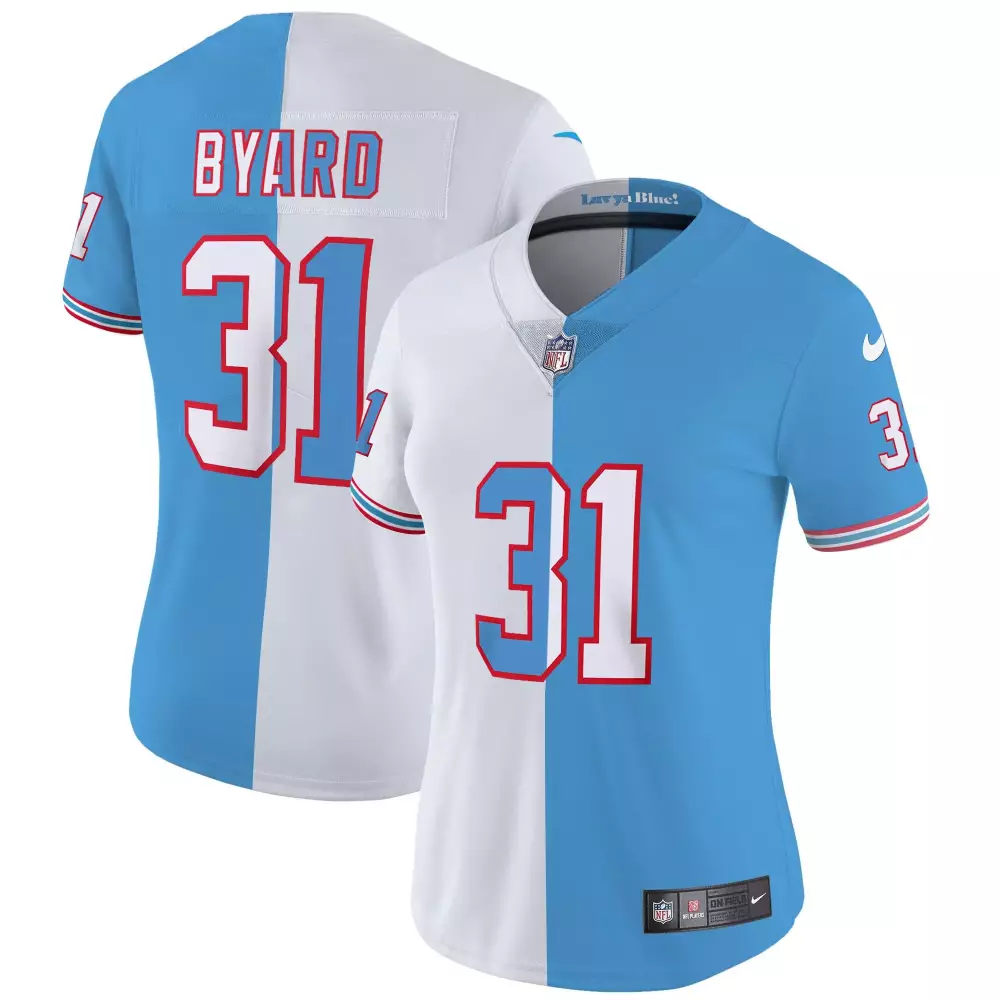 kevin byard split womens tennessee titans 1997 throwback limited vapor jersey all stitched