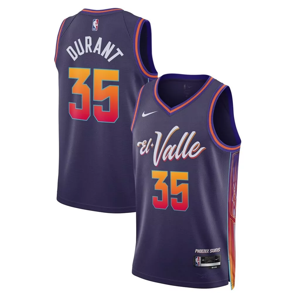 kevin durant youth kevin durant phoenix suns el valle 2024 city edition purple jersey all stitched