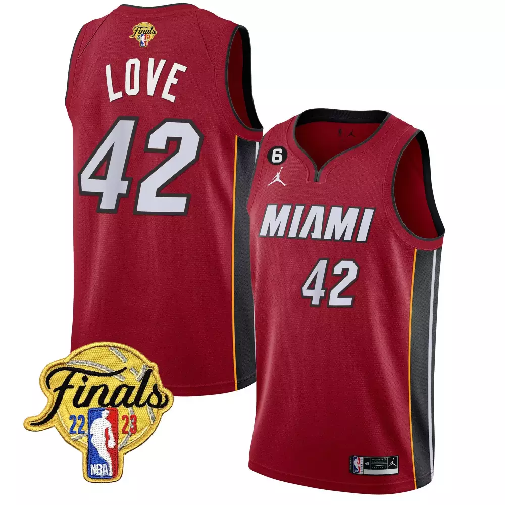 kevin love pink blue mens miami heat 2023 finals patch collection jersey v4 all stitched