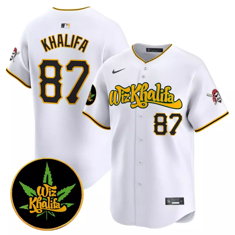 khalifa 1987 cream mens pittsburgh pirates wiz khalifa vapor premier limited jersey all stitched