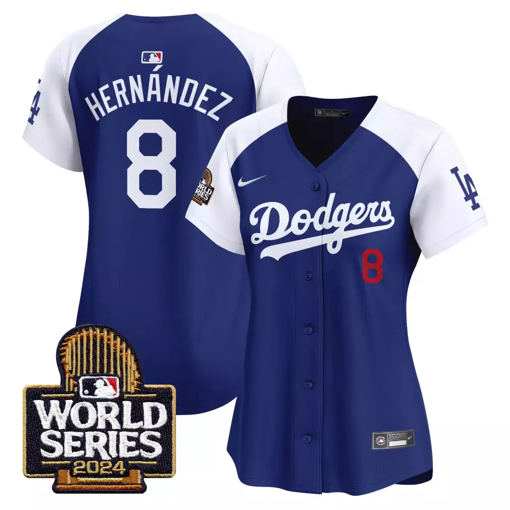 Kike Hernandez Alternate Royal Men's Fernando Valenzuela 2024 World Series Patch Vapor Premier Jersey V1 | Limited Edition | For Men, Women & Youth