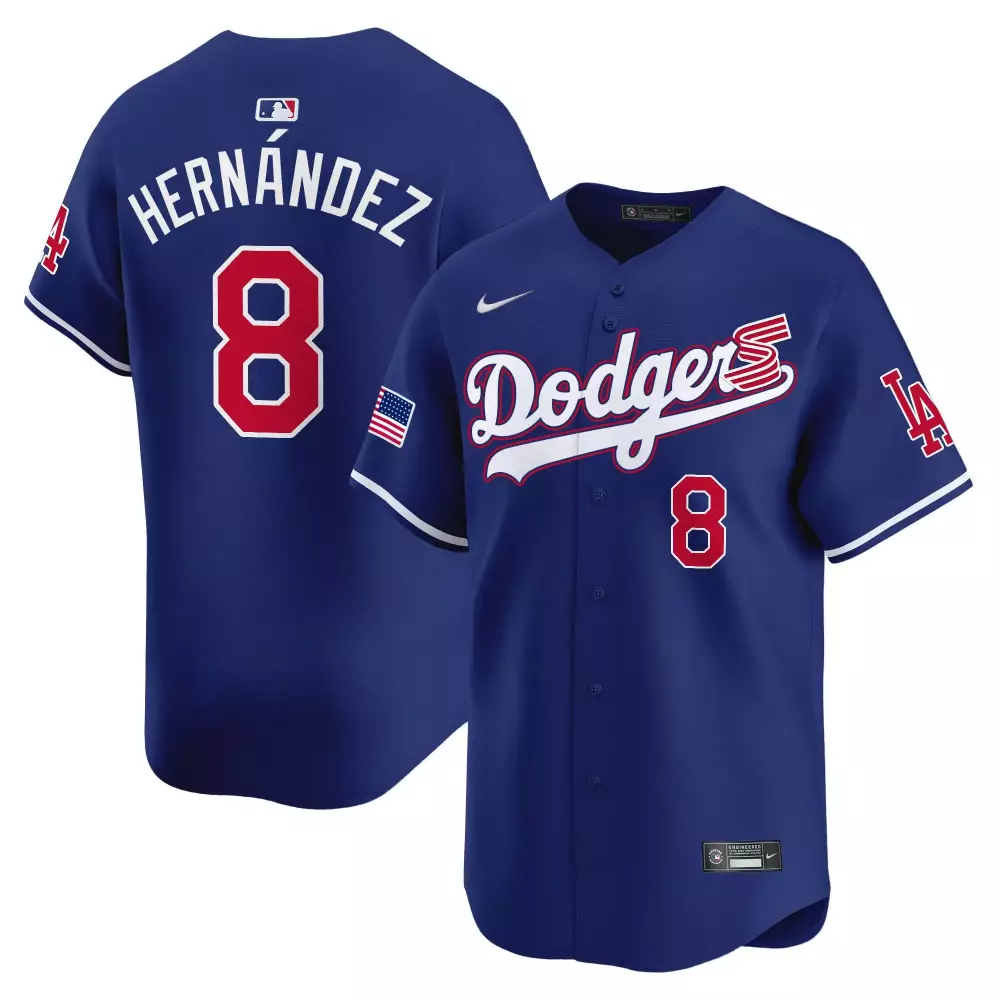 Kike Hernandez 2024 Independence Day Jersey | Royal Vapor Premier Limited Edition | For Men, Women & Youth