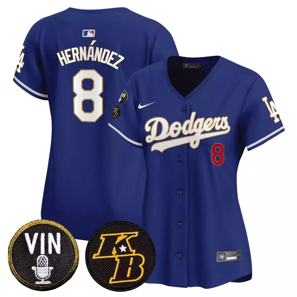 Kike Hernandez Los Angeles Dodgers 2024 Limited Edition Jersey | White Gold Vapor Premier | Fan Gear for Men, Women & Youth