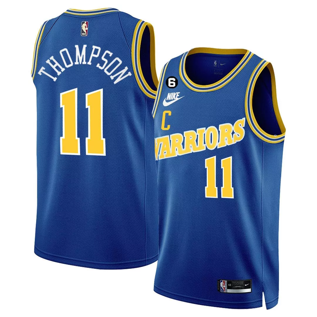 klay thompson classic mens golden state warriors 202223 jersey collection all stitched