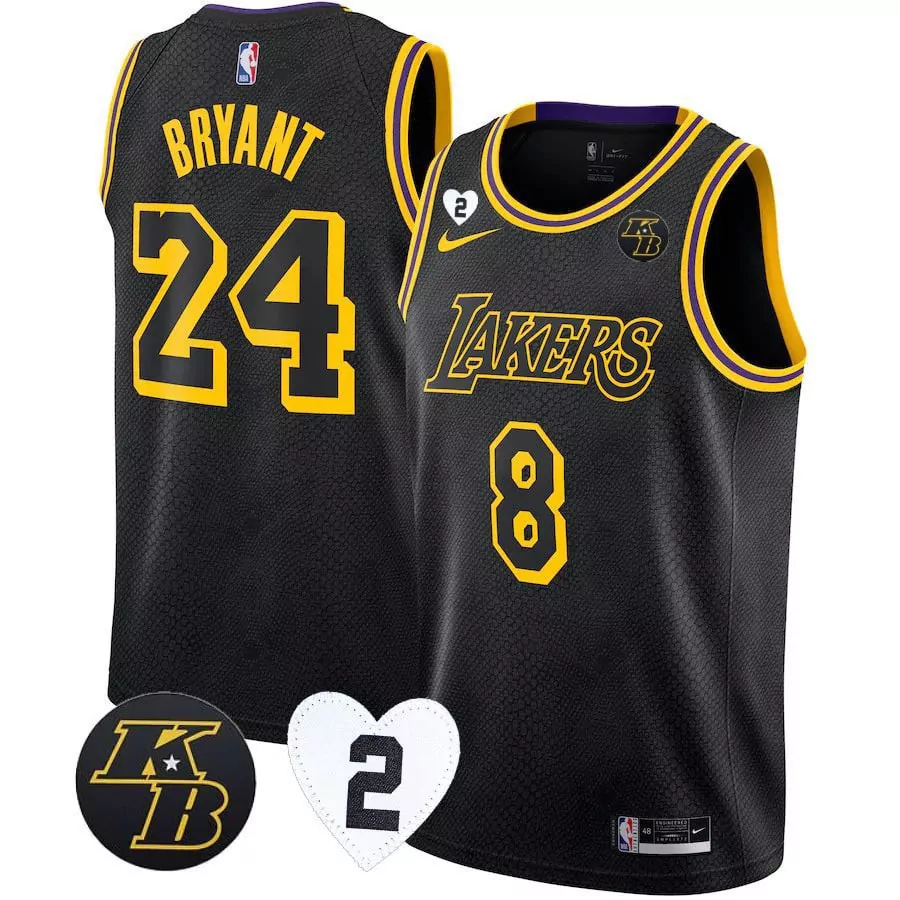 kobe bryant association mens los angeles lakers kobe bryant patch swingman jersey all stitched
