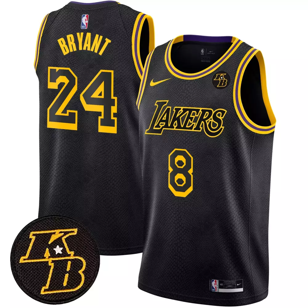 kobe bryant association mens los angeles lakers kobe bryant patch swingman jersey all stitched