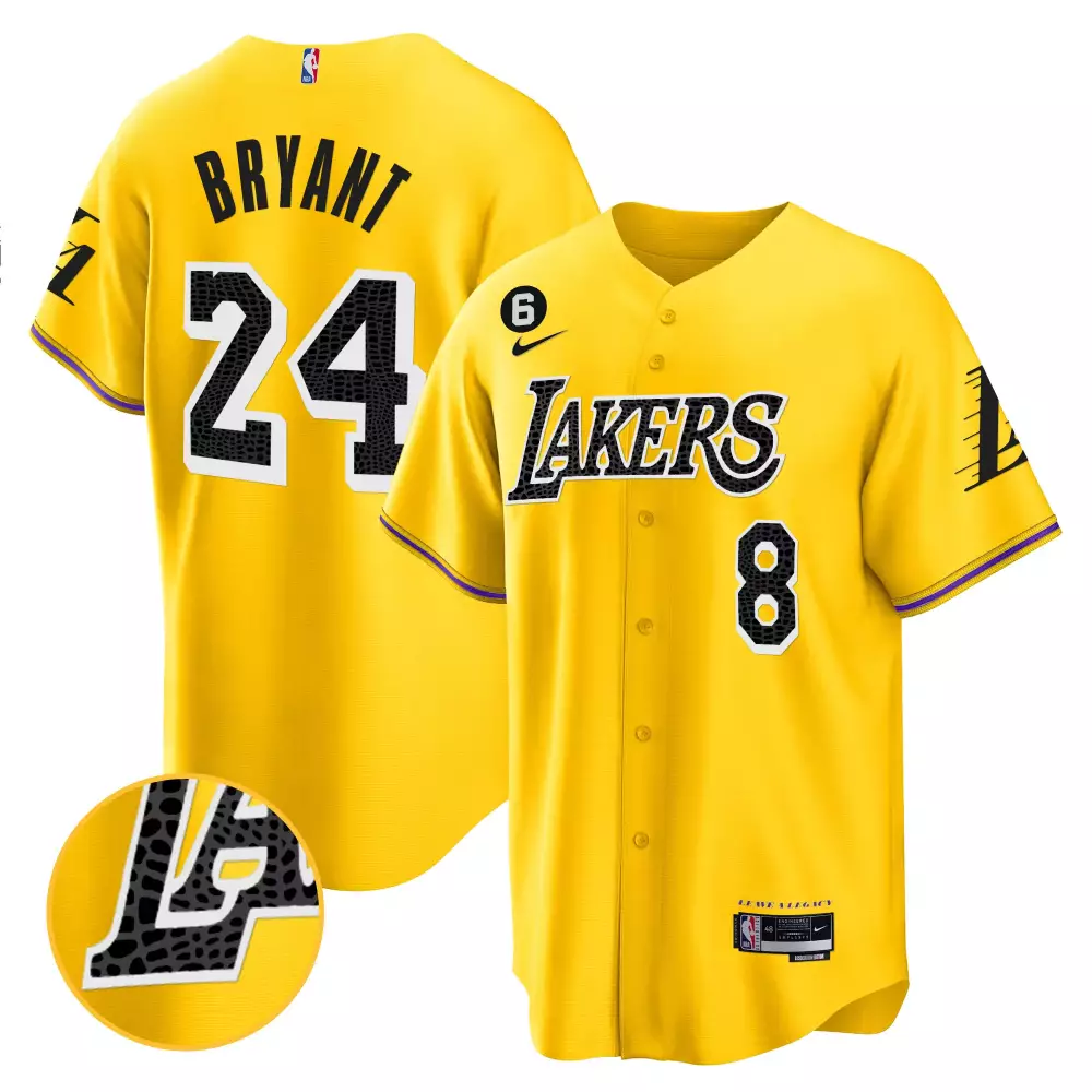 kobe bryant gold mens los angeles lakers california patch jersey all stitched