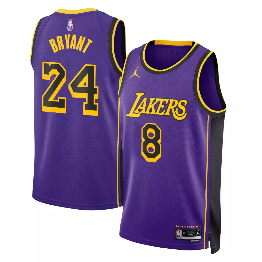 kobe bryant statement mens los angeles lakers swingman jersey all stitched