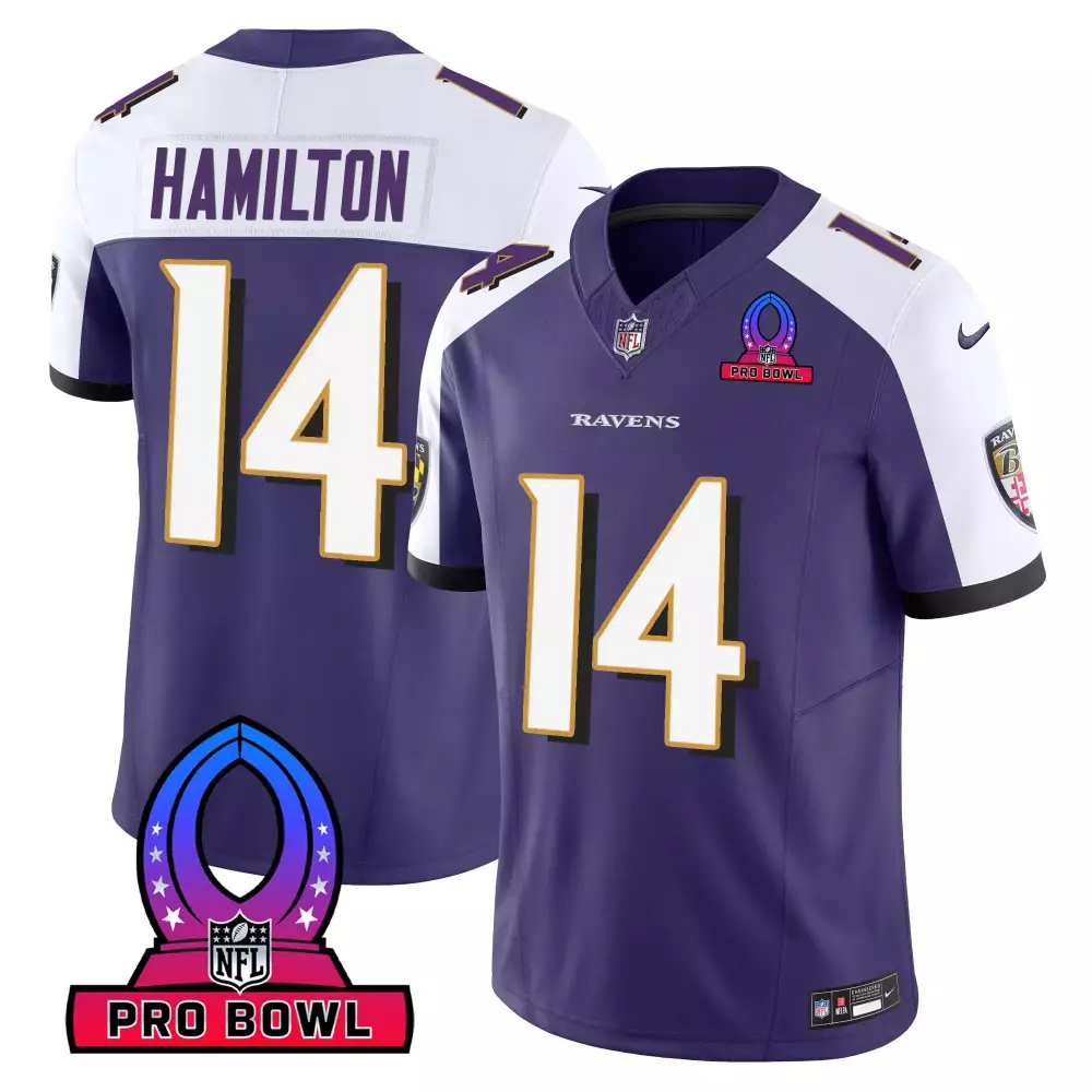 Kyle Hamilton Baltimore Ravens 2024 Purple Alternate Jersey | Maryland Flag Vapor Limited Edition V2 | Fan Gear for Men, Women & Youth