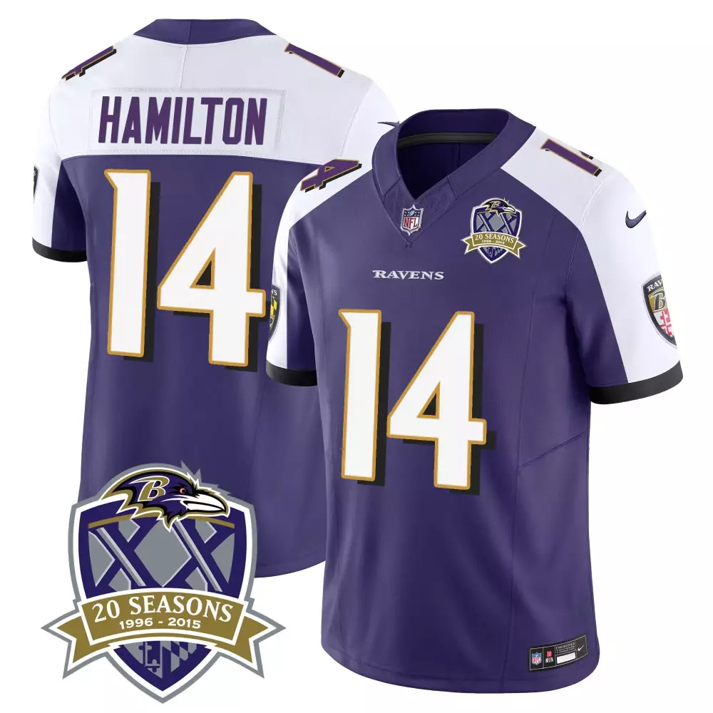 Kyle Hamilton Baltimore Ravens 2024 Purple Alternate Jersey | Maryland Flag Vapor Limited Edition V2 | Fan Gear for Men, Women & Youth