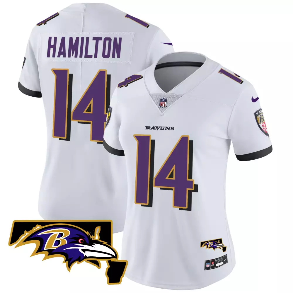 Kyle Hamilton Baltimore Ravens White Special Vapor Limited Jersey | All Stitched | For Women, Youth
