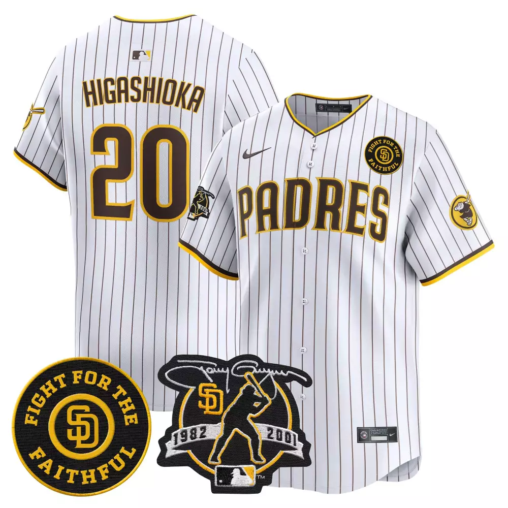 Luis Arraez Brown Men's Padres Tony Gwynn Patch Jersey | Limited Edition Stitched Vapor Fan Gear | For Men, Women & Youth