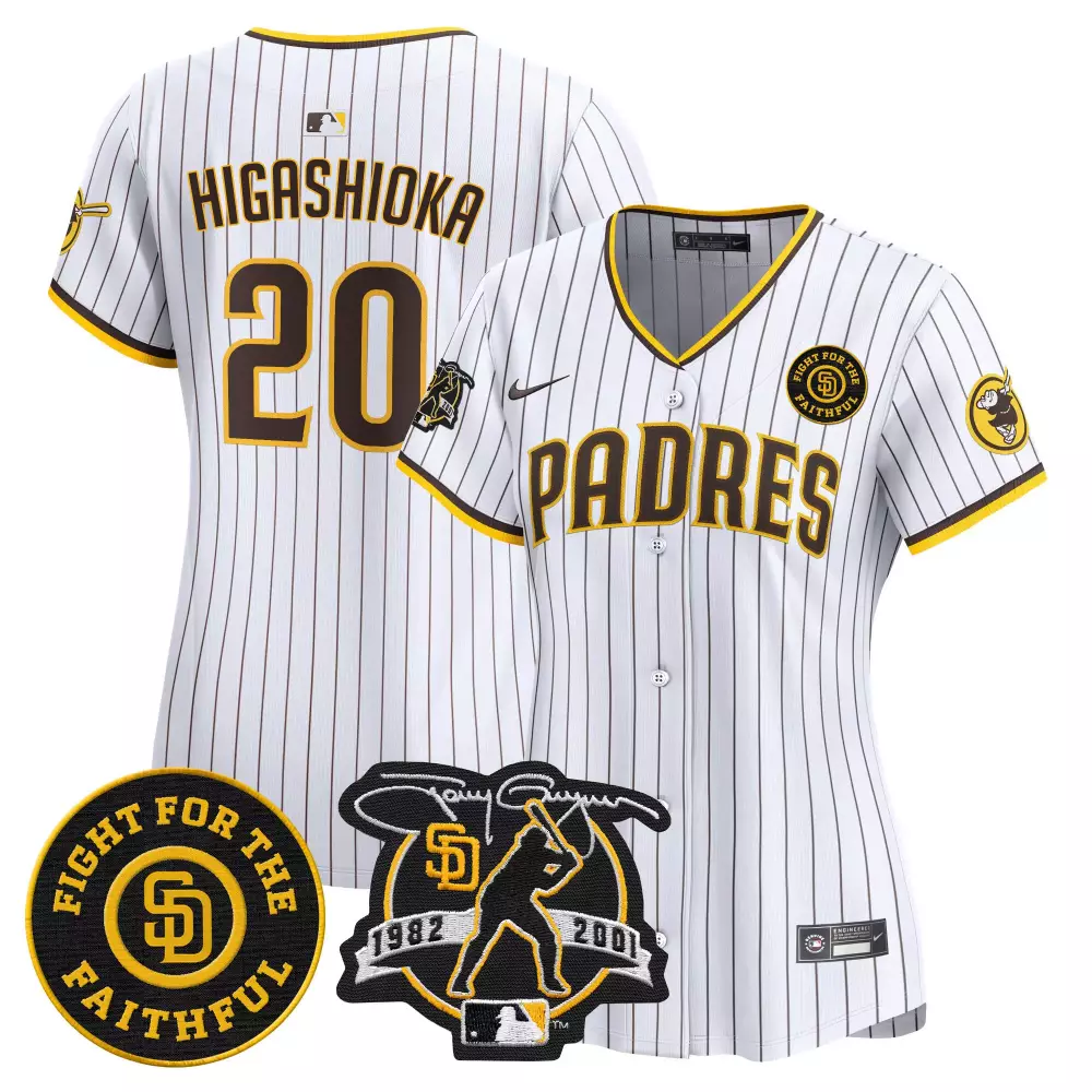 Luis Arraez Brown Men's Padres Tony Gwynn Patch Jersey | Limited Edition Stitched Vapor Fan Gear | For Men, Women & Youth
