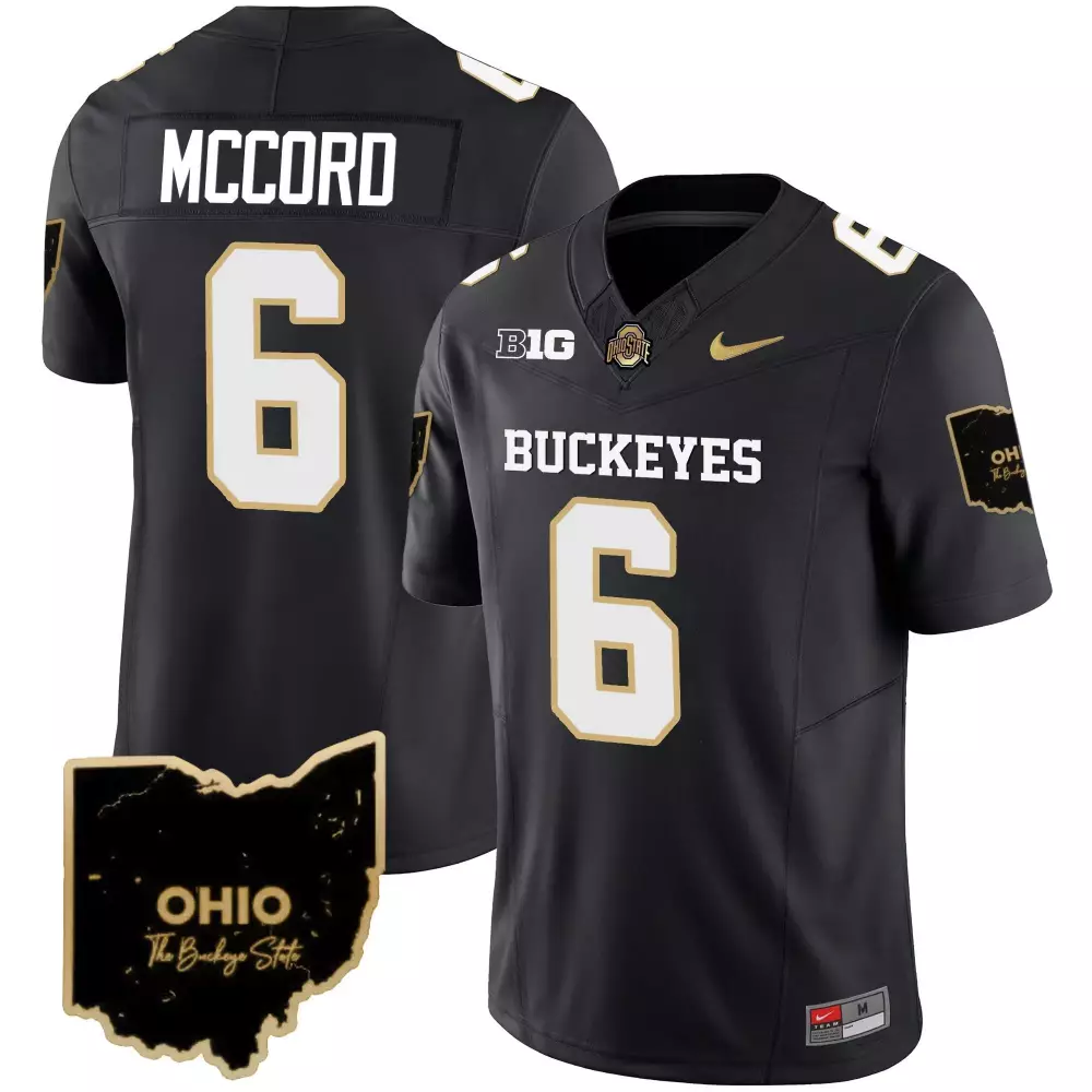kyle mccord black mens ohio state buckeyes 2024 vapor limited jersey ohio patch all stitched